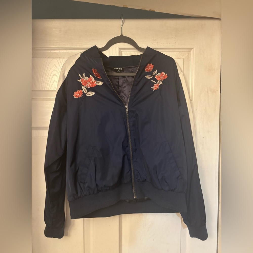 Floral Embroidered Women's Jacket from Torrid